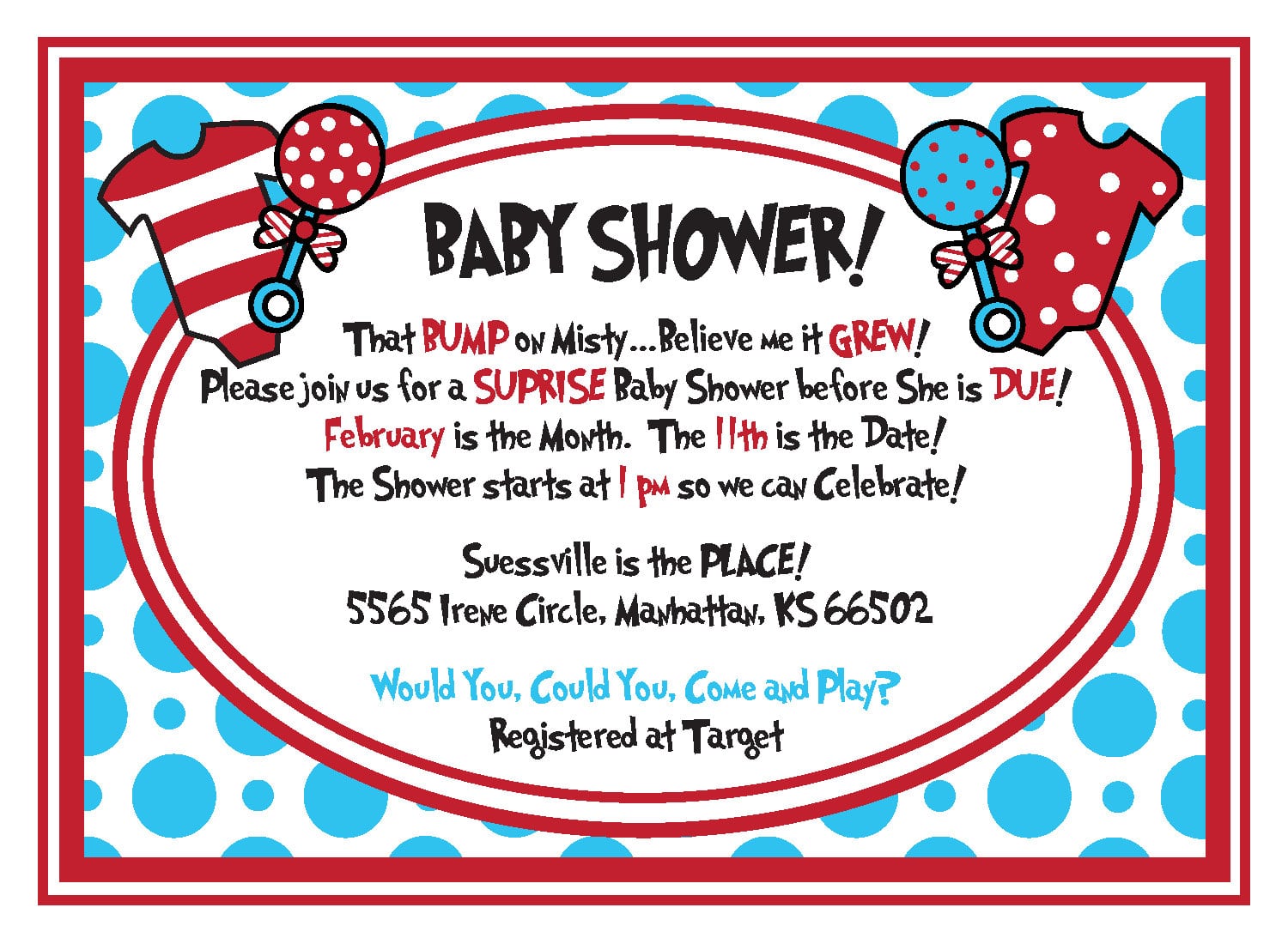 Dr Seuss Baby Shower Invitations Templates Ideas â All Invitations